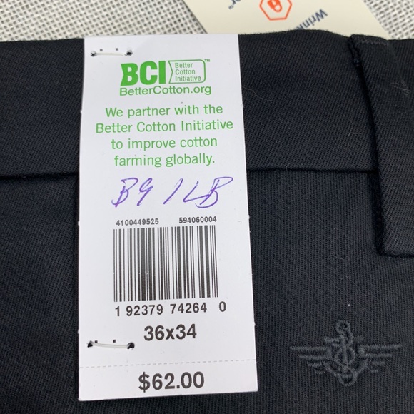 Dockers Khaki Lux Cotton Stretch Men's Straight Fit Flat Front Pant Size 36x34 - Picture 3 of 9